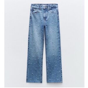 ZARA Z1975 STRAIGHT CUT PEARL JEAN